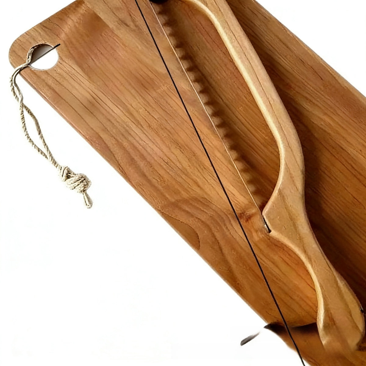 Wooden Bread Slicing Knife with Cutting Board