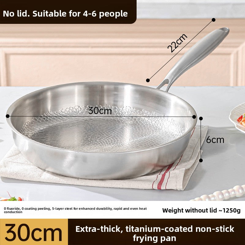 Titanium Non-Stick Frying Pan with Hammered Pattern