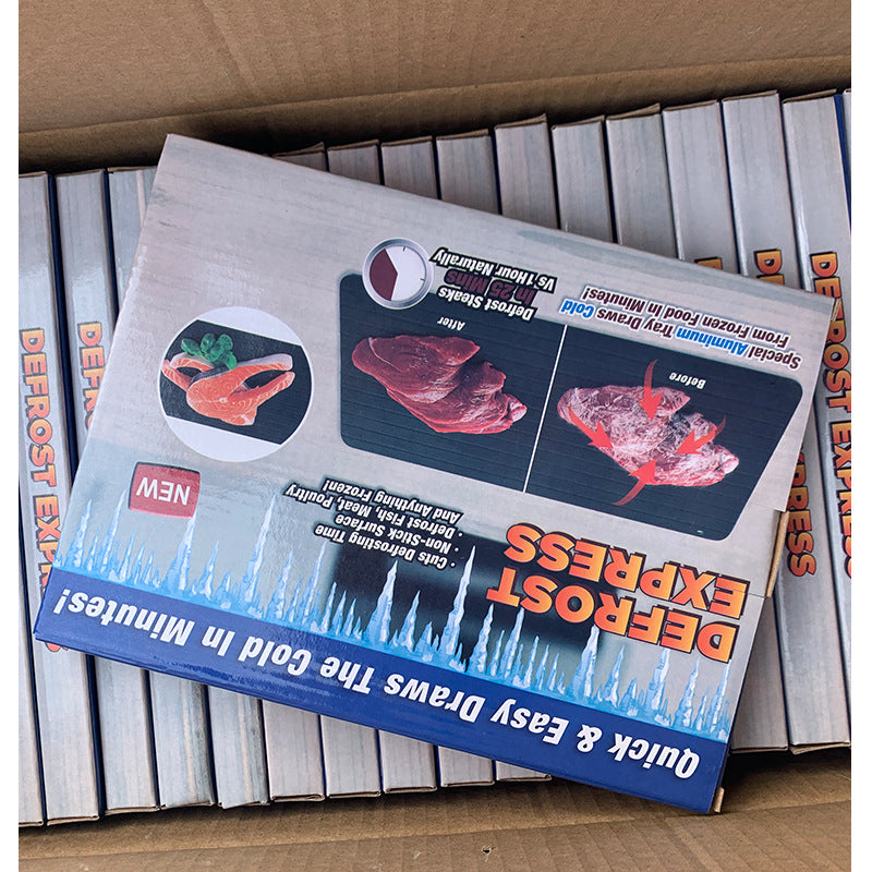 Defrosting tray for household use
