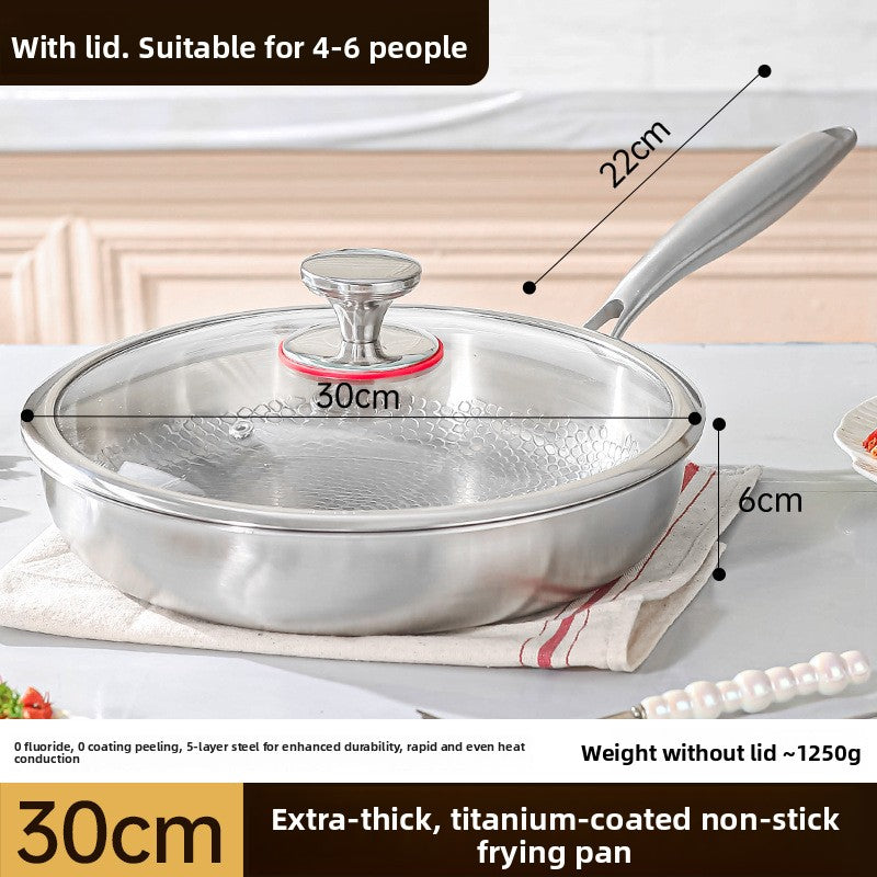 Titanium Non-Stick Frying Pan with Hammered Pattern